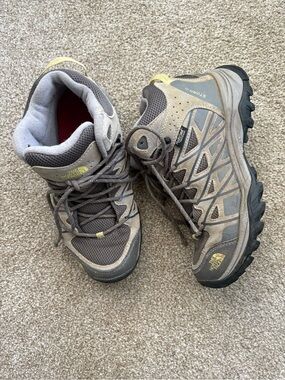 The North Face Storm 3 Taupe Gray Trail Hiking Boots Lace Up Size 7 Outdoor